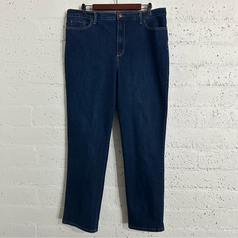 Gloria Vanderbilt Womens Jeans 18 Blue Denim Amanda Stretch Cotton Blend D18